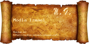 Modla Izmael névjegykártya